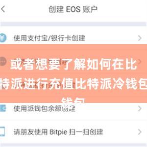 或者想要了解如何在比特派进行充值比特派冷钱包